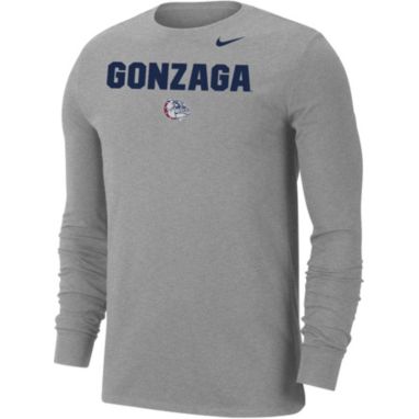 sorry, Nike Men's Gonzaga Bulldogs Grey Dri-FIT Cotton Long Sleeve T-Shirt is currently out of stock