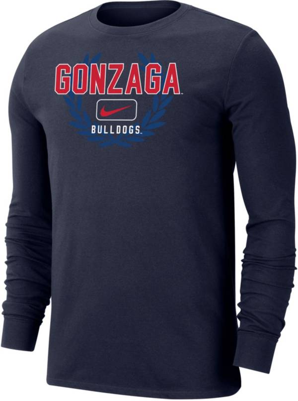 Nike Men's Gonzaga Bulldogs Blue Dri-FIT Cotton Name Drop Long Sleeve T-Shirt product image