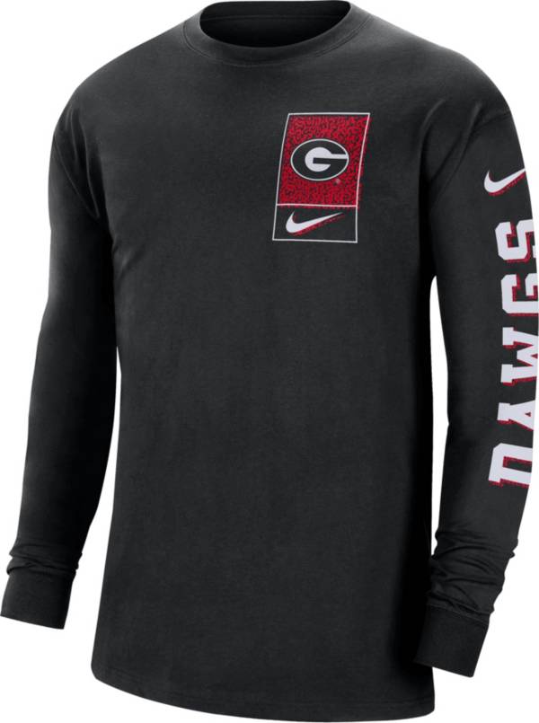 Nike Men's Georgia Bulldogs Black Max90 Long Sleeve T-Shirt