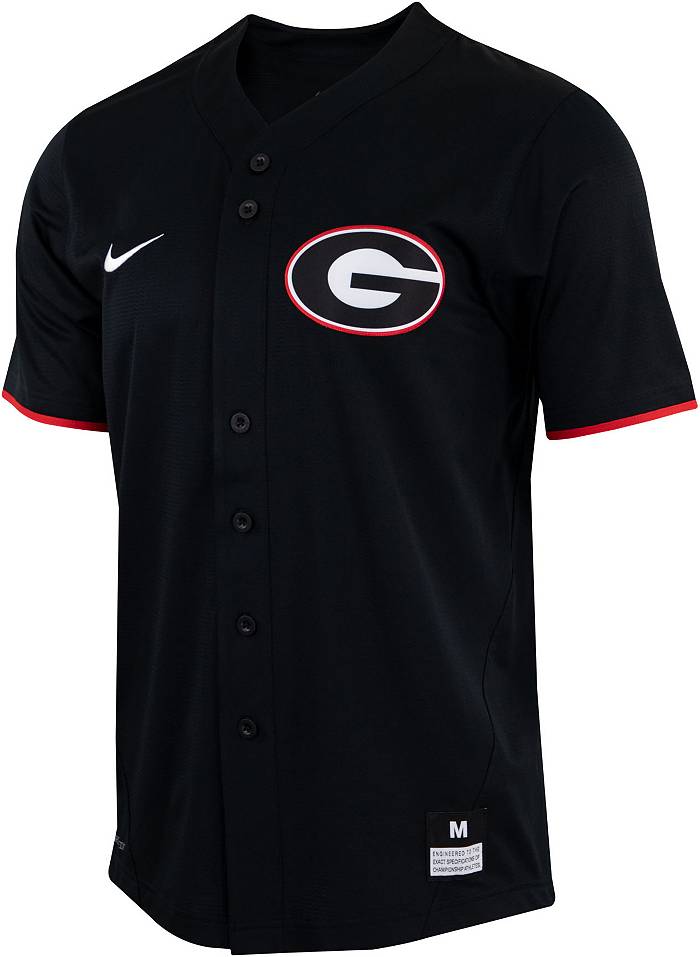 Men's Nike Natural Georgia Bulldogs Replica Baseball Jersey