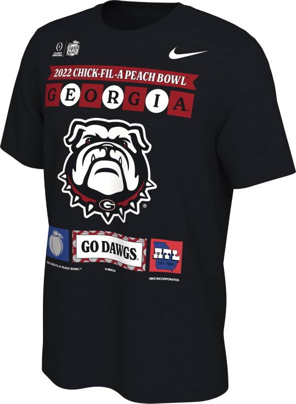 Nike Men's 2022-23 College Football Playoff Peach Bowl Bound Georgia Bulldogs T-Shirt product image