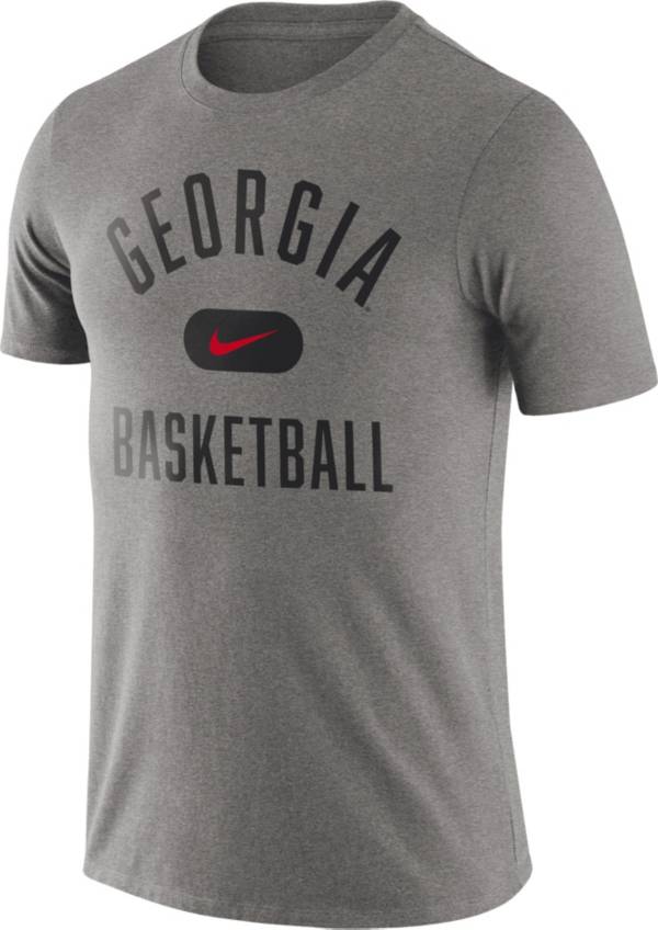 Nike Men's Georgia Bulldogs Grey Basketball Team Arch T-Shirt product image