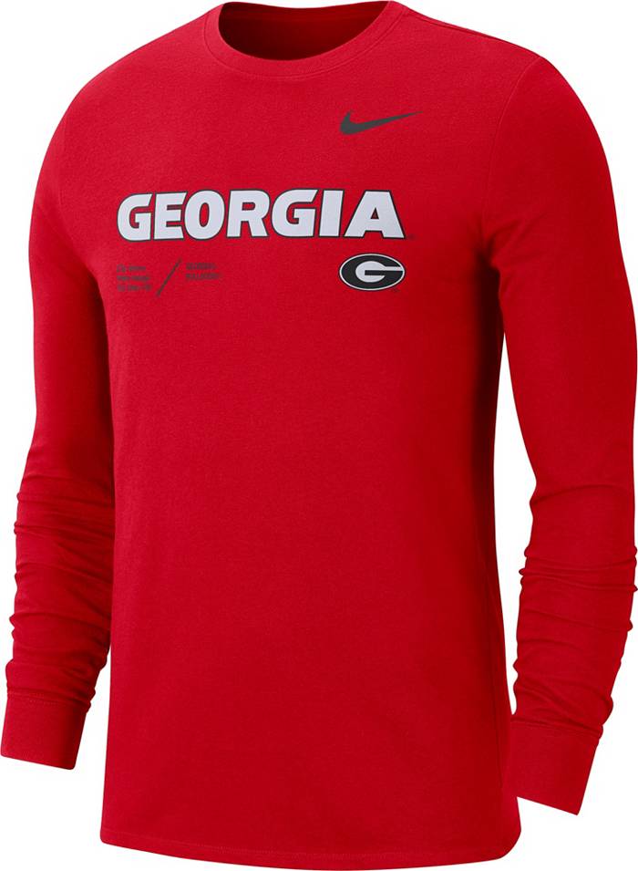 Men's Nike Red Georgia Bulldogs #1 Home Game Jersey, XL