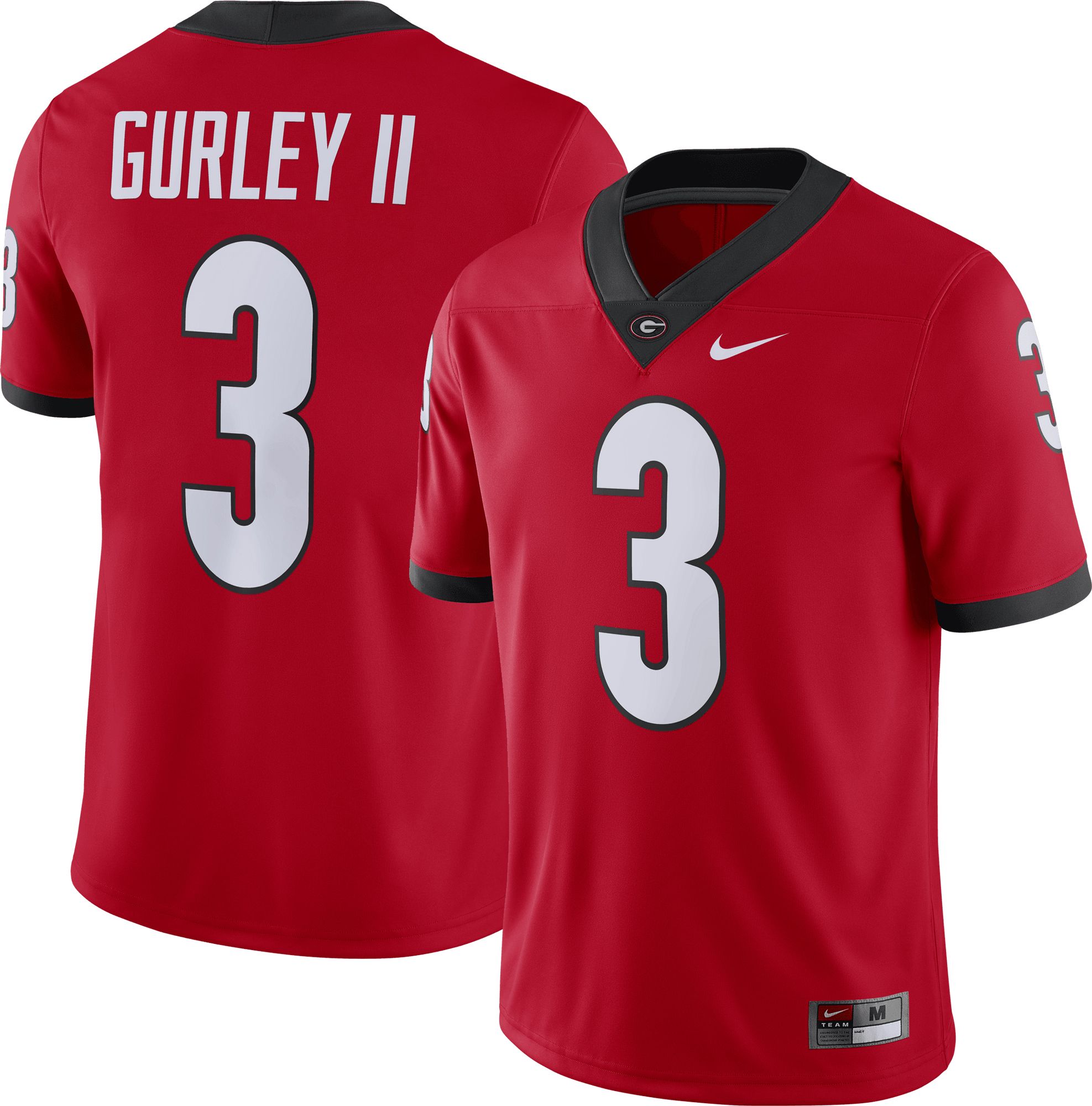 Nike Men's Georgia Bulldogs Todd Gurley II #3 Red Dri-FIT Game Football Jersey