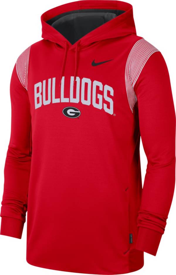Nike Men's Georgia Bulldogs Red Therma-FIT Football Sideline Hoodie |  Dick's Sporting Goods