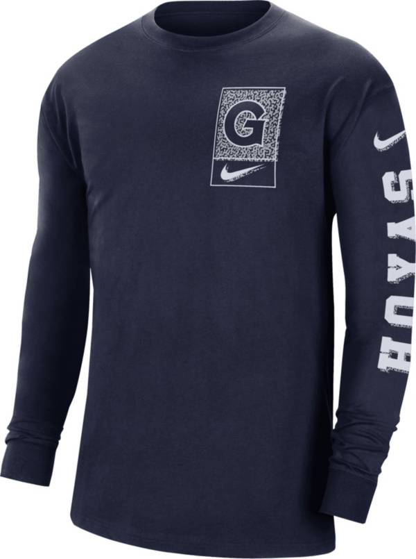 Nike Men's Georgetown Hoyas Blue Max90 Long Sleeve T-Shirt product image