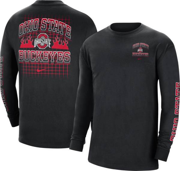 Nike Men's Ohio State Buckeyes Black Max90 Long Sleeve T-Shirt product image