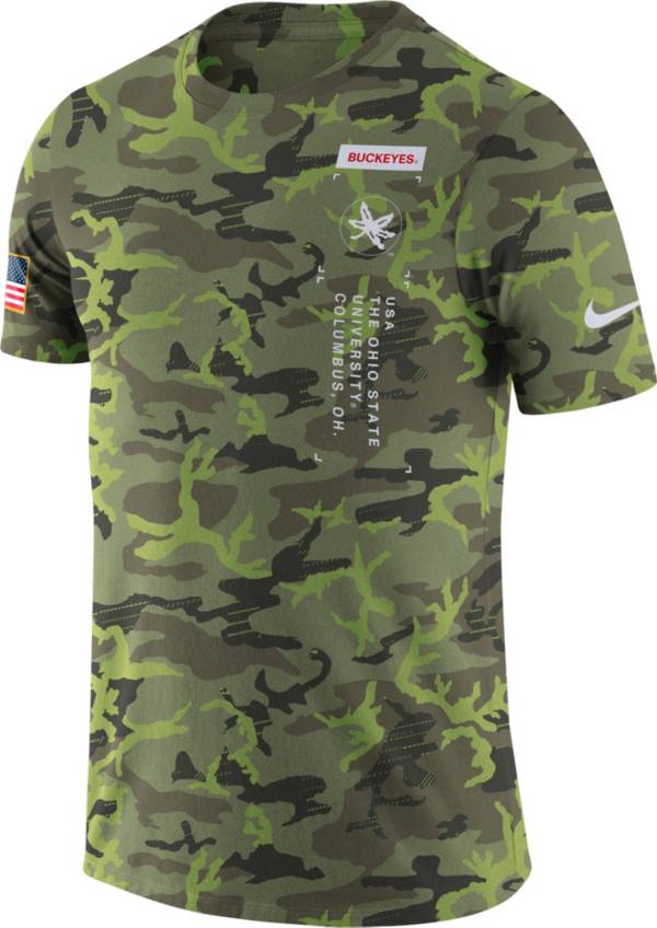 Nike Men's Ohio State Buckeyes Camo Military Appreciation Dri-FIT T-Shirt product image