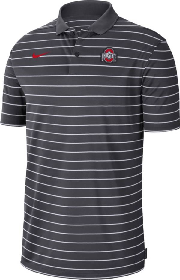 Nike Men's Ohio State Buckeyes Gray Football Sideline Victory Dri-FIT Polo product image
