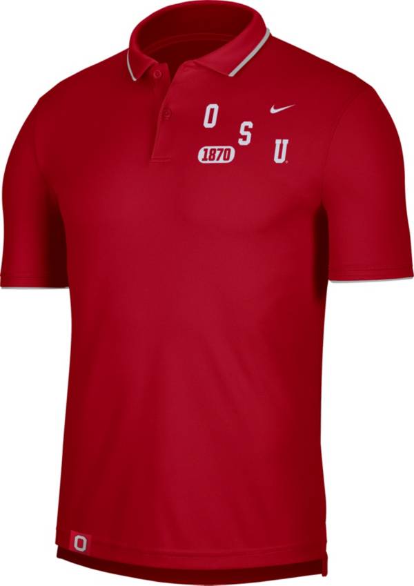 Nike Men's Ohio State Buckeyes Scarlet UV Collegiate Polo product image