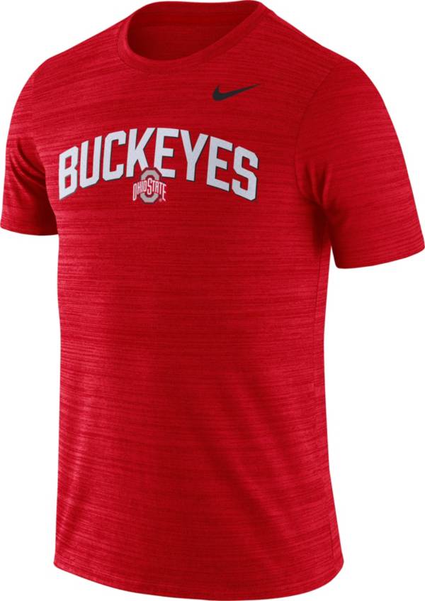 Nike Men's Ohio State Buckeyes Scarlet Dri-FIT Velocity Football T-Shirt product image