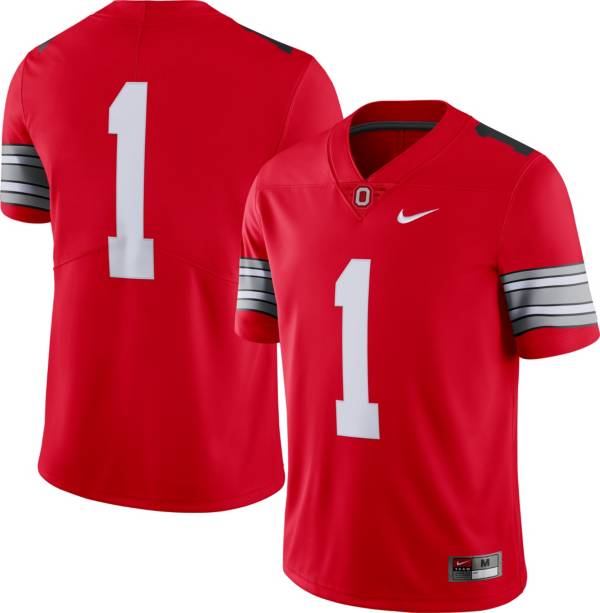 Nike Men's Ohio State Buckeyes Scarlet #1 Dri-FIT Limited Woody Football Jersey product image