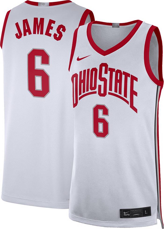 Nike Men's Ohio State Buckeyes LeBron James #23 Gray Limited Basketball  Jersey