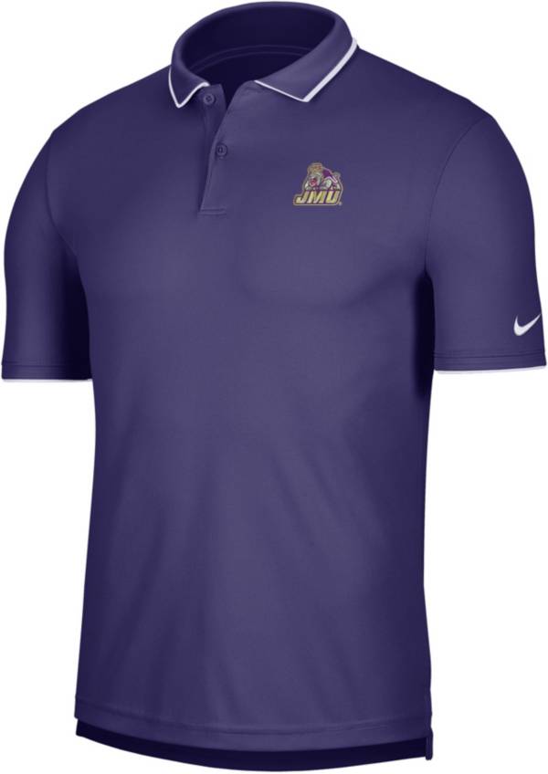 Nike Men's James Madison Dukes Purple UV Collegiate Polo product image