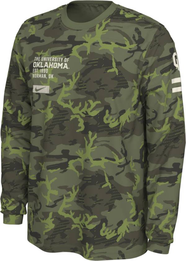 Nike Men's Oklahoma Sooners Camo Military Appreciation Long Sleeve T-Shirt product image