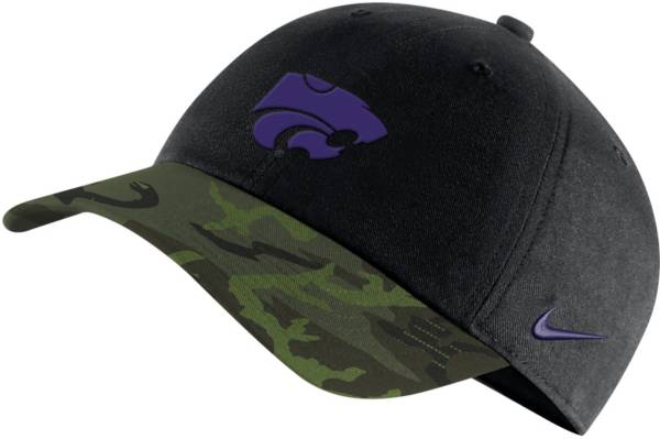 Nike Men's Kansas State Wildcats Black/Camo Military Appreciation Legacy91 Adjustable Hat product image