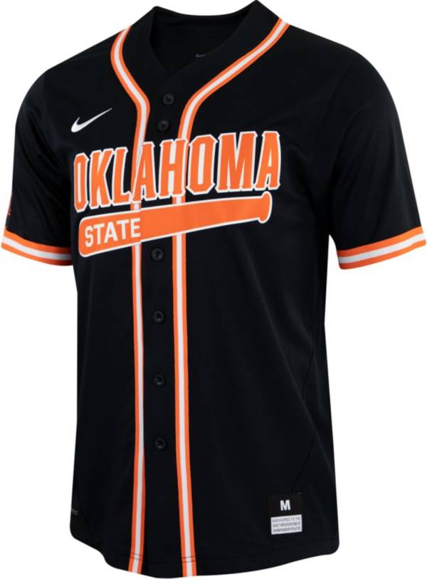 Men's Nike Black Oklahoma State Cowboys Replica Baseball Jersey