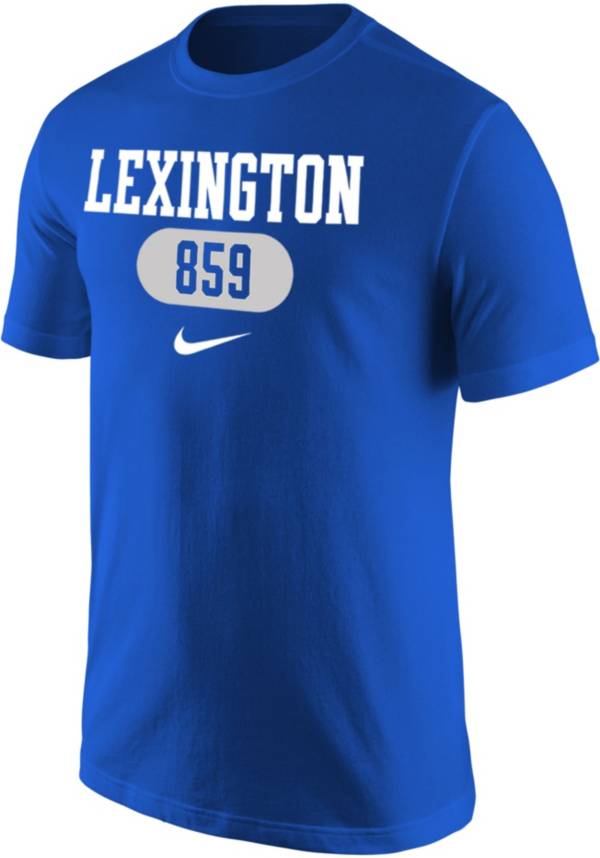 Nike Men's Kentucky Wildcats Blue Lexington 859 Area Code T-Shirt product image