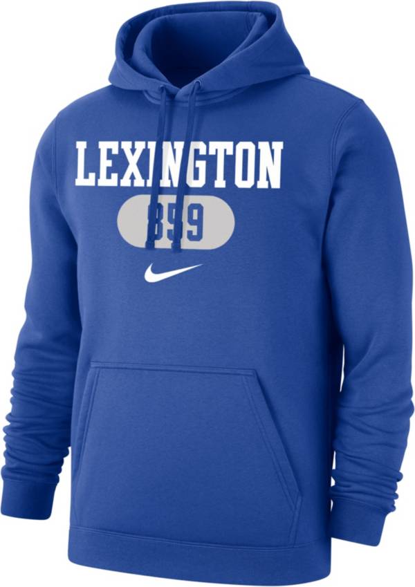 Nike Men's Kentucky Wildcats Blue Lexington 859 Area Code Club Fleece Pullover Hoodie product image