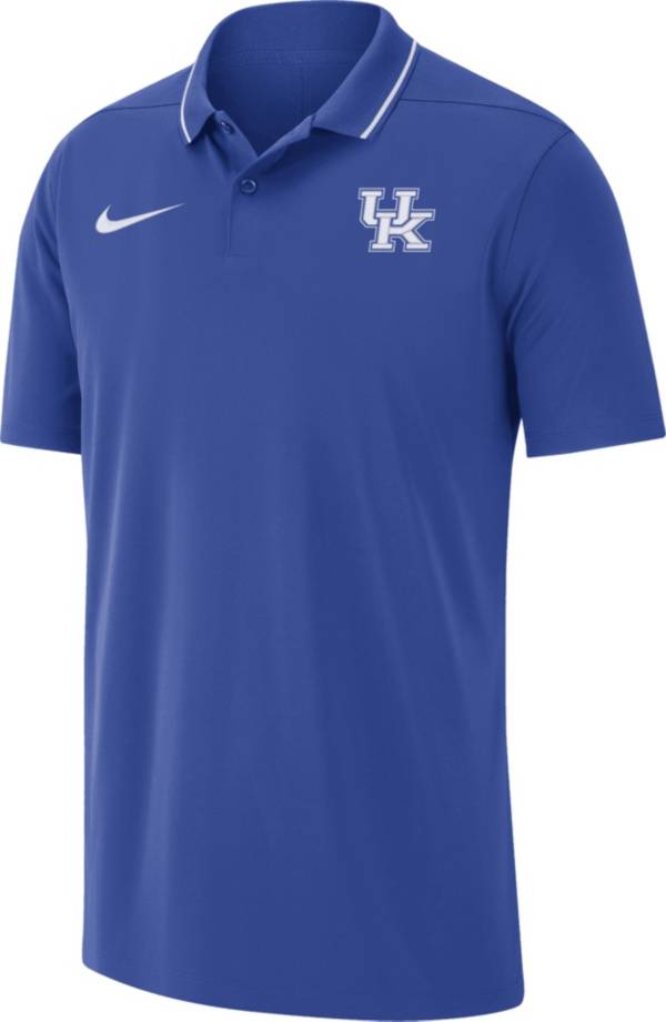 Nike Men's Kentucky Wildcats Blue Dri-FIT Football Sideline Coaches Polo product image