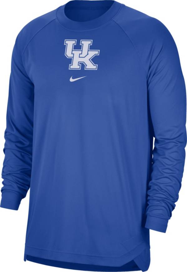 Nike Men's Kentucky Wildcats Blue Spotlight Basketball Long Sleeve T-Shirt