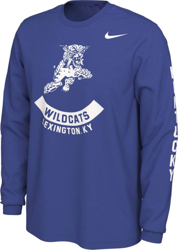 Nike Men's Kentucky Wildcats Blue Vault Logo Long Sleeve T-Shirt product image