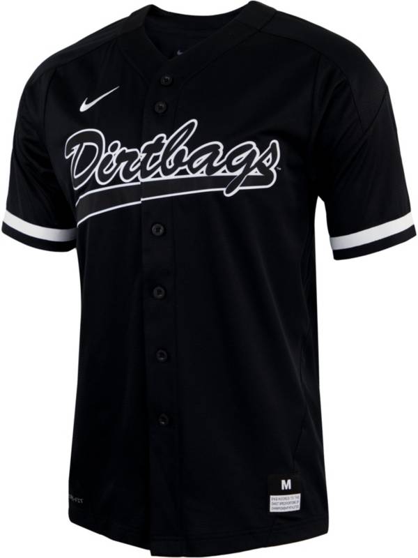 Nike Men's Long Beach State 49ers Black Full Button Replica Baseball Jersey product image