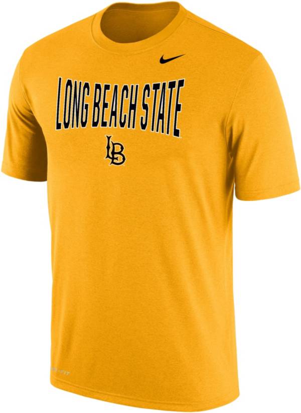 Nike Men's Long Beach State 49ers Gold Dri-FIT Cotton T-Shirt product image