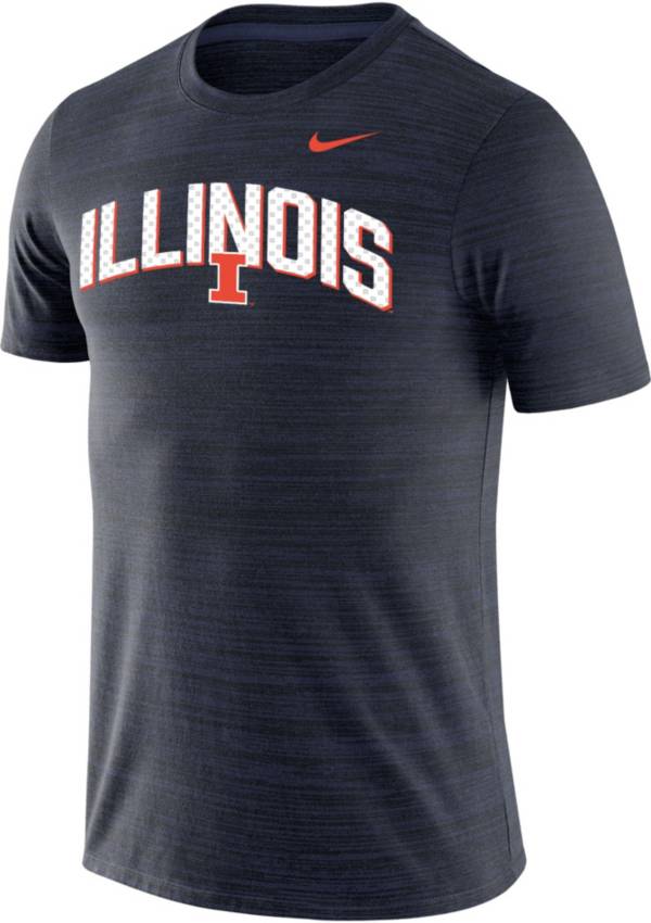 Nike Men's Illinois Fighting Illini Blue Dri-FIT Velocity Legend Football Sideline Team Issue T-Shirt product image