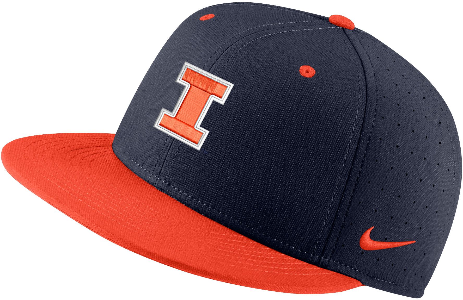 Nike Men's Illinois Fighting Illini Blue Aero True Baseball Fitted Hat