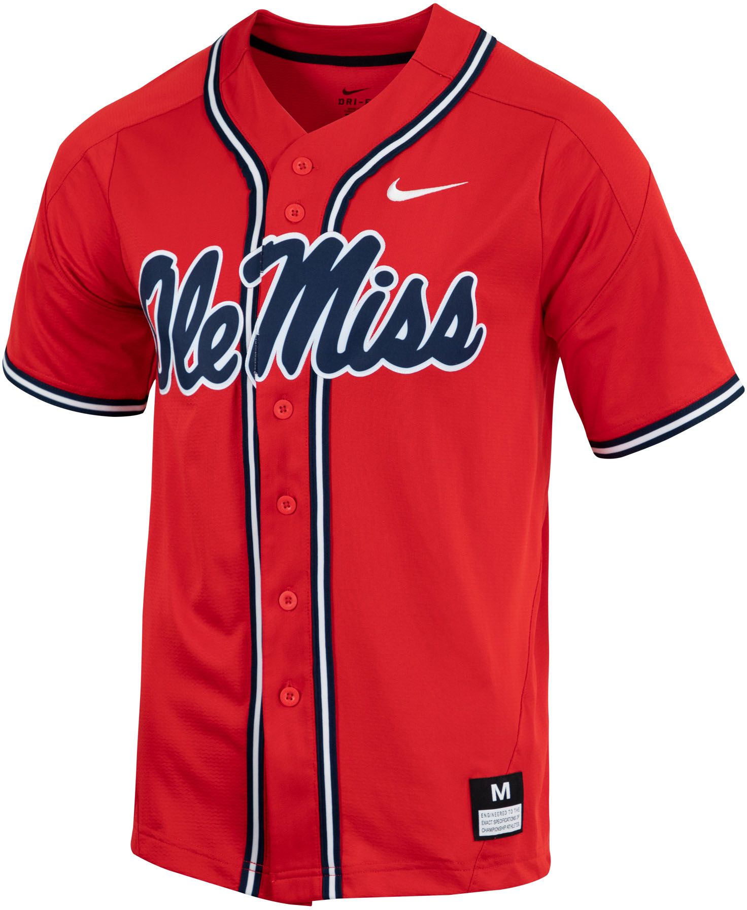 ole miss baseball jersey nike