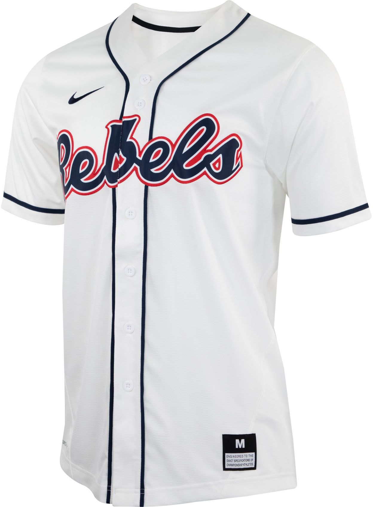 ole miss baseball jersey nike