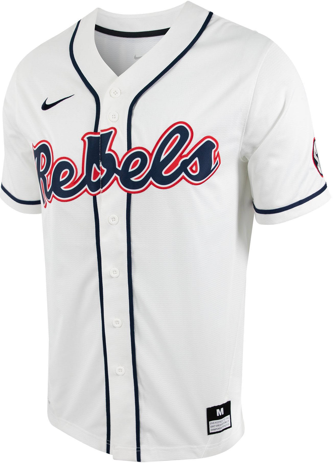 nike ole miss baseball jersey