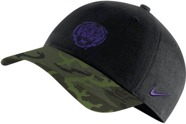 Nike Men's LSU Tigers Black/Camo Military Appreciation Legacy91 Adjustable Hat product image
