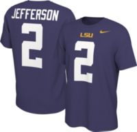 2 Justin Jefferson Jersey LSU Tigers White Game National