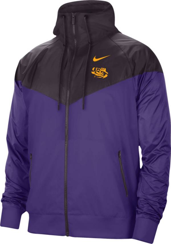 Nike Men's LSU Tigers Purple Windrunner Jacket