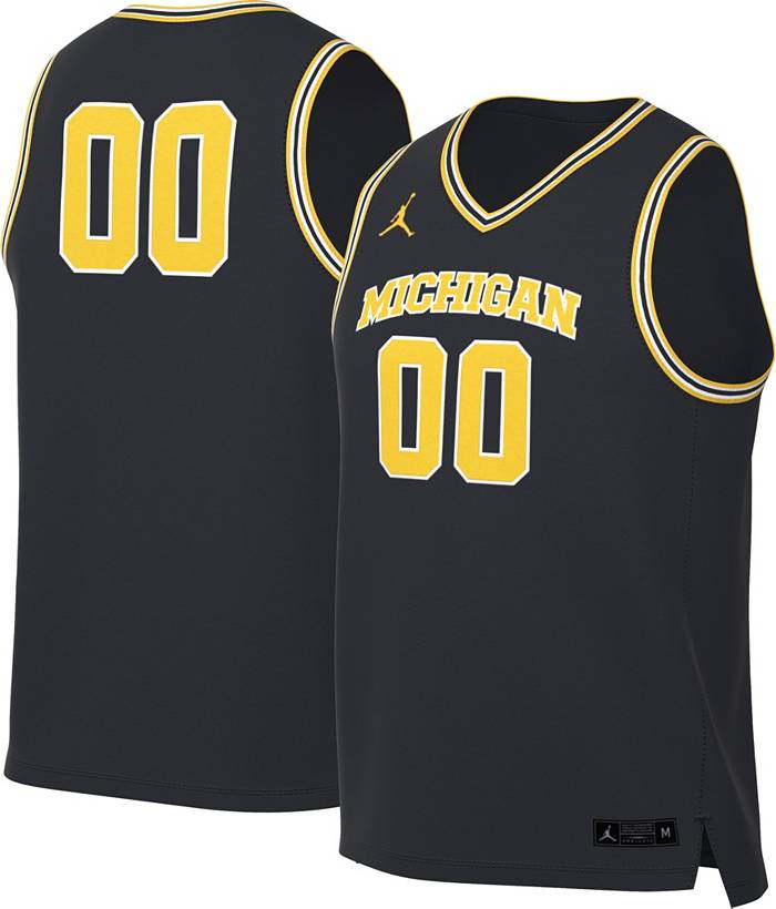 Men's Jordan Brand Navy Michigan Wolverines Replica Team Basketball Shorts