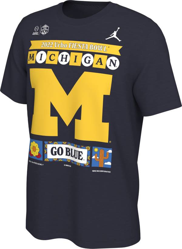 Jordan Men's 2022-23 College Football Playoff Fiesta Bowl Bound Michigan Wolverines T-Shirt product image