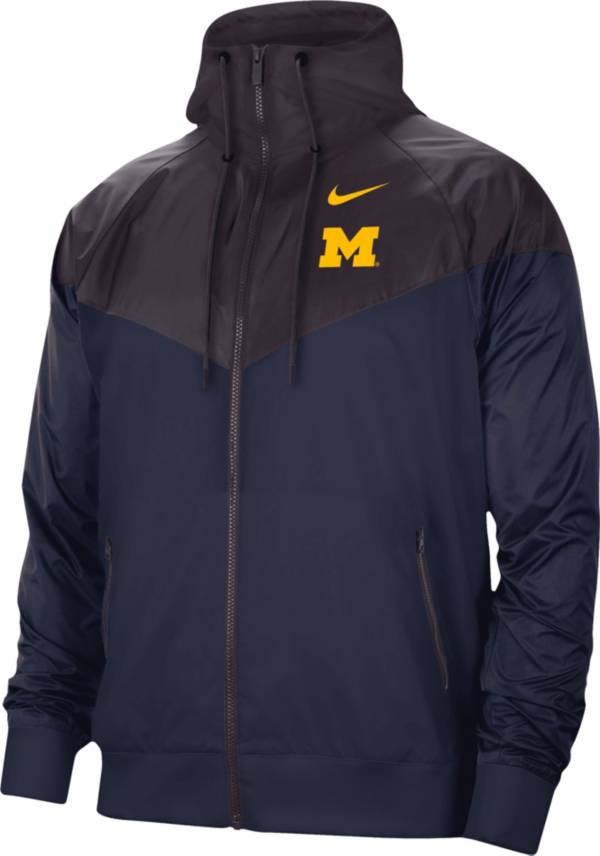 Nike Men's Michigan Wolverines Blue Windrunner Jacket