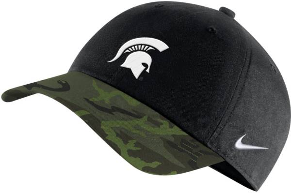 Nike Men's Michigan State Spartans Black/Camo Military Appreciation Legacy91 Adjustable Hat product image