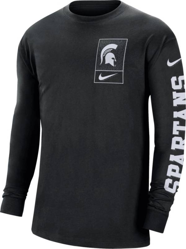 Nike Men's Michigan State Spartans Black Max90 Long Sleeve T-Shirt product image