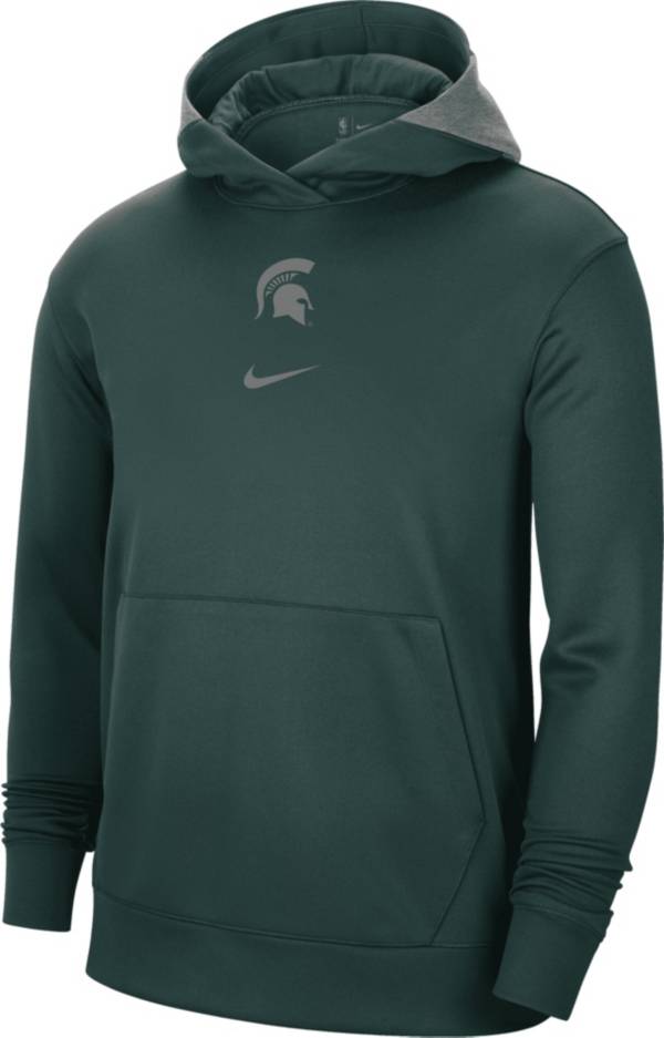 Nike Men's Michigan State Spartans Green Spotlight Basketball Pullover Hoodie product image