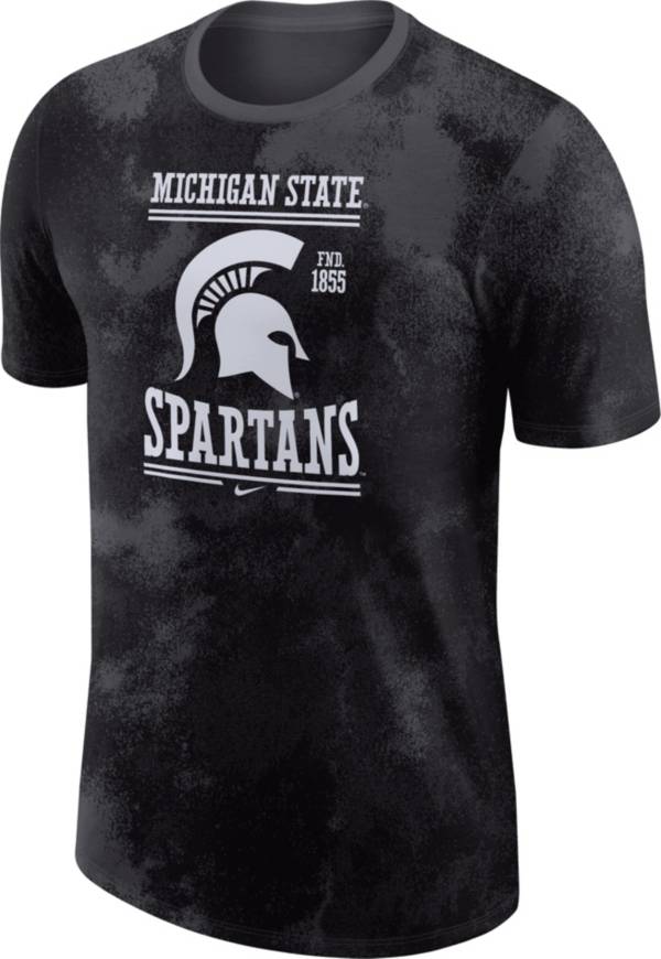 Nike Men's Michigan State Spartans Grey NRG Cotton T-Shirt product image