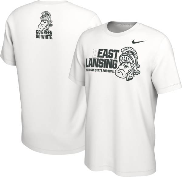 Nike Men's Michigan State Spartans White Official 2022 Football Student Body T-Shirt product image