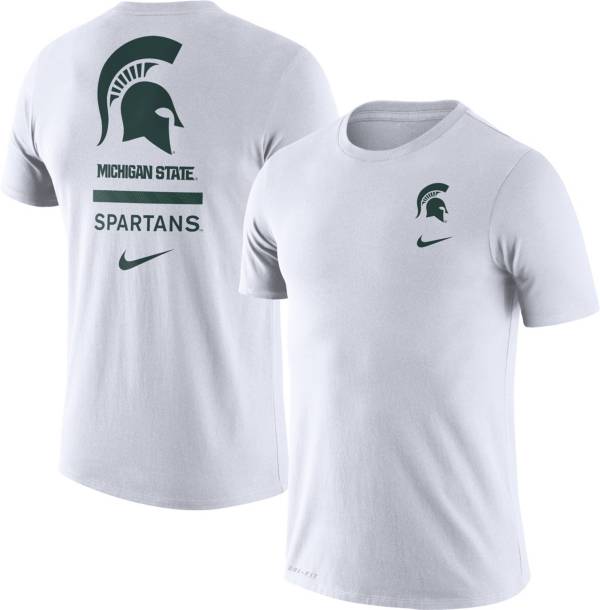 Nike Men's Michigan State Spartans White Dri-FIT Cotton DNA T-Shirt ...