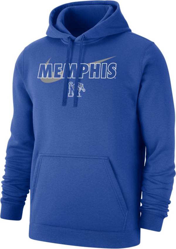 Nike Men's Memphis Tigers Blue Club Fleece Wordmark Pullover Hoodie product image
