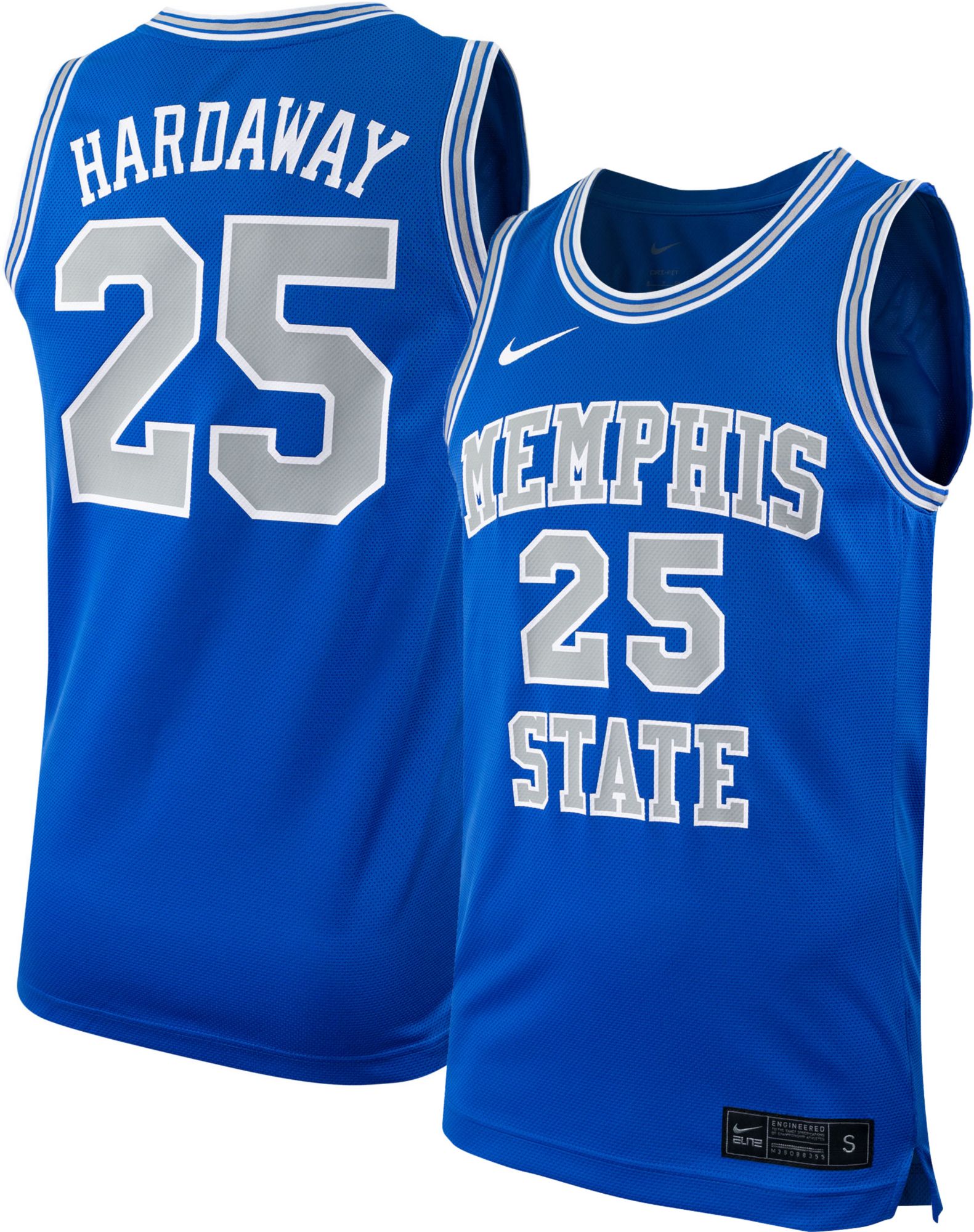 Nike Men's Memphis Tigers Penny Hardaway #25 Blue Replica Basketball Jersey product image