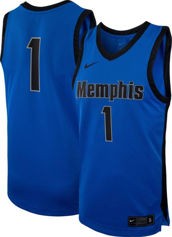 Nike Men's Memphis Tigers #1 Blue Replica Basketball Jersey product image