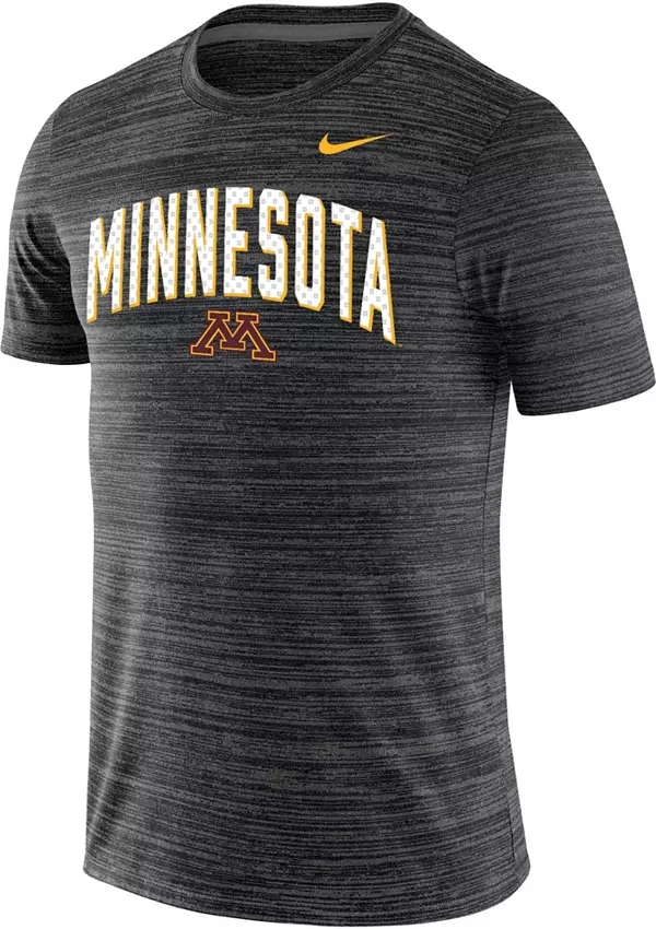 Nike Men's Minnesota Golden Gophers Black Dri-FIT Velocity Legend Football Sideline Team Issue T-Shirt, XXL