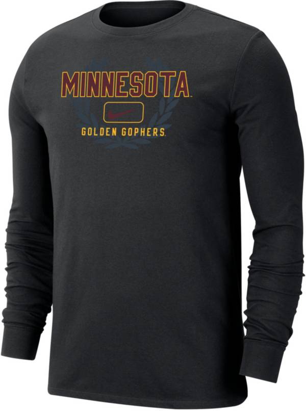 Nike Men's Minnesota Golden Gophers Black Dri-FIT Cotton Name Drop Long Sleeve T-Shirt product image